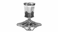 Load image into Gallery viewer, Stemmed Filigree Kiddush Cup
