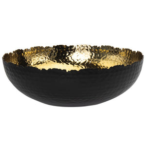 Black and Gold Serving Bowl