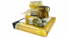 Load image into Gallery viewer, Wash Cup and Towel Gift Set - Gold and Black

