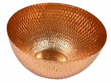 Load image into Gallery viewer, Sunburst Copper Bowl 9&quot;
