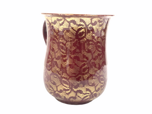 Gold/Red Wash Cup