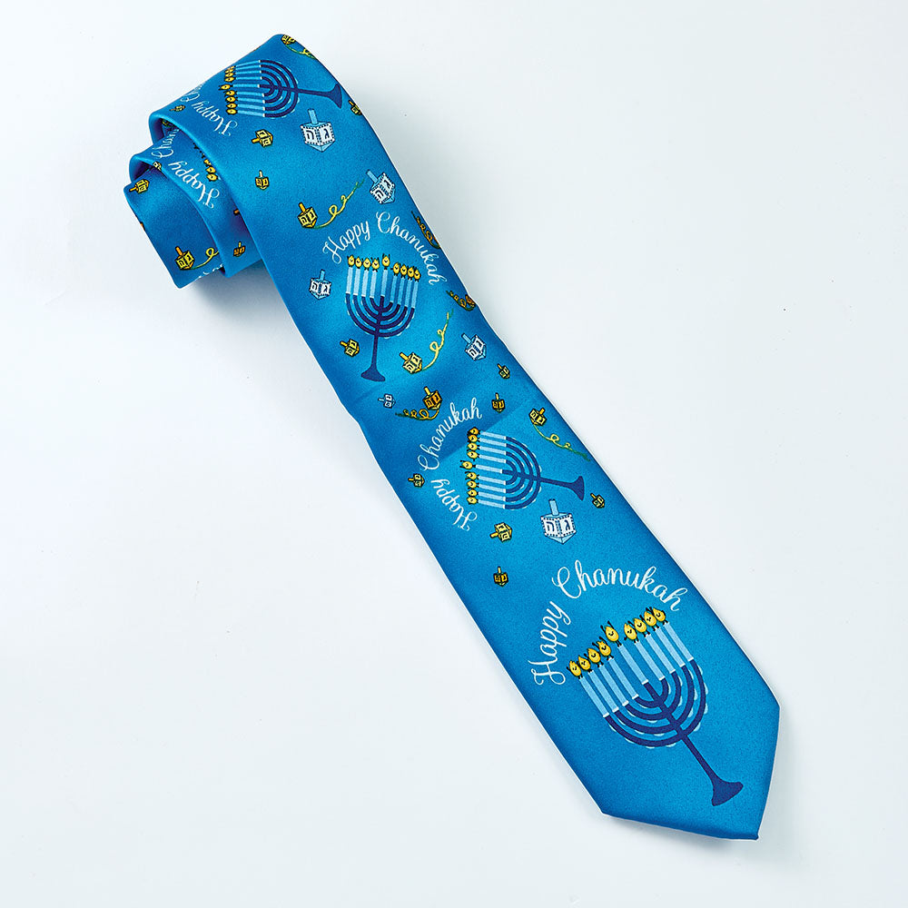 Faux Silk Chanukah Tie