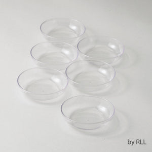 Set of 6 Round Acrylic Seder Plate Liners
