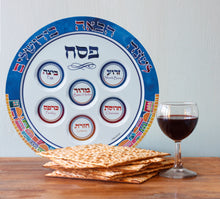 Load image into Gallery viewer, Jerusalem Melamine Seder Plate
