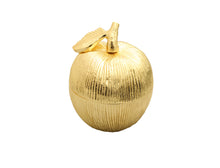 Load image into Gallery viewer, Gold Apple Shaped Honey Jar with Spoon by Classic Touch

