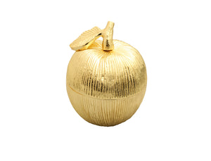 Gold Apple Shaped Honey Jar with Spoon by Classic Touch