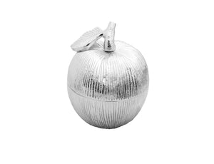 Silver Apple Shaped Honey Jar with Spoon by Classic Touch