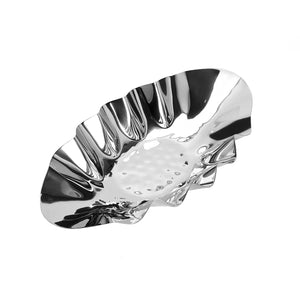 Stainless Steel Oval Ruffle Bowl