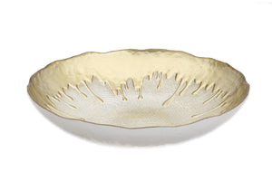 11.75"D Gold Dipped Salad Bowl by Classic Touch