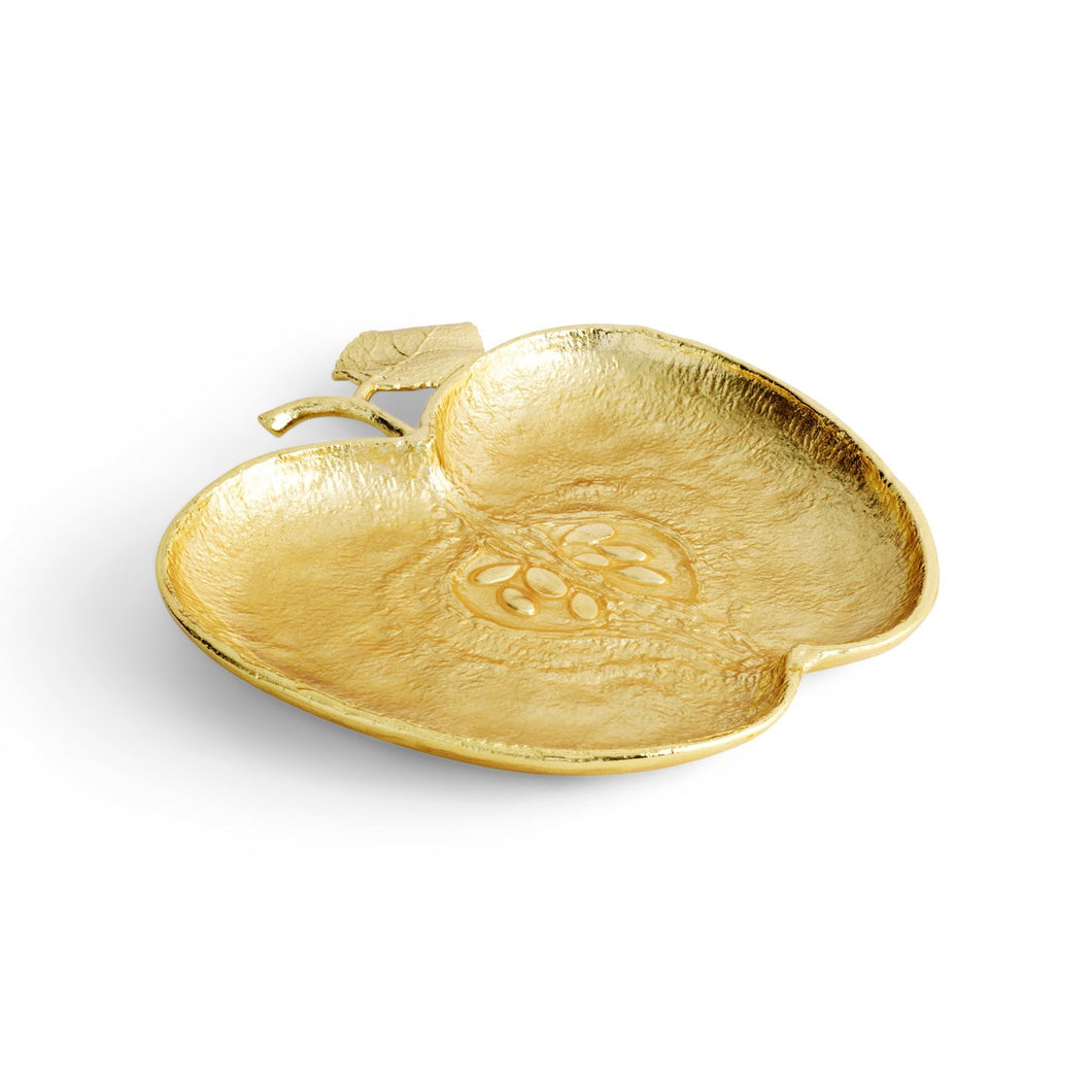 Apple Plate Gold by Michael Aram