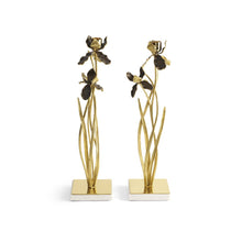 Load image into Gallery viewer, Black Iris Candleholders by Michael Aram
