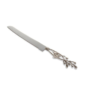White Orchid Bread Knife by Michael Aram