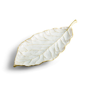 Winter Leaves Magnolia Dish by Michael Aram