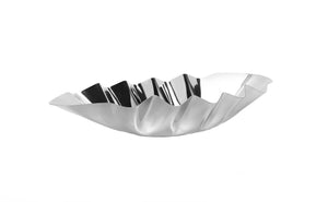 Stainless Steel Oval Ruffle Bowl