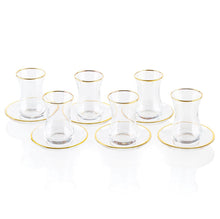 Load image into Gallery viewer, Classic Glass Cups &amp; Saucer
